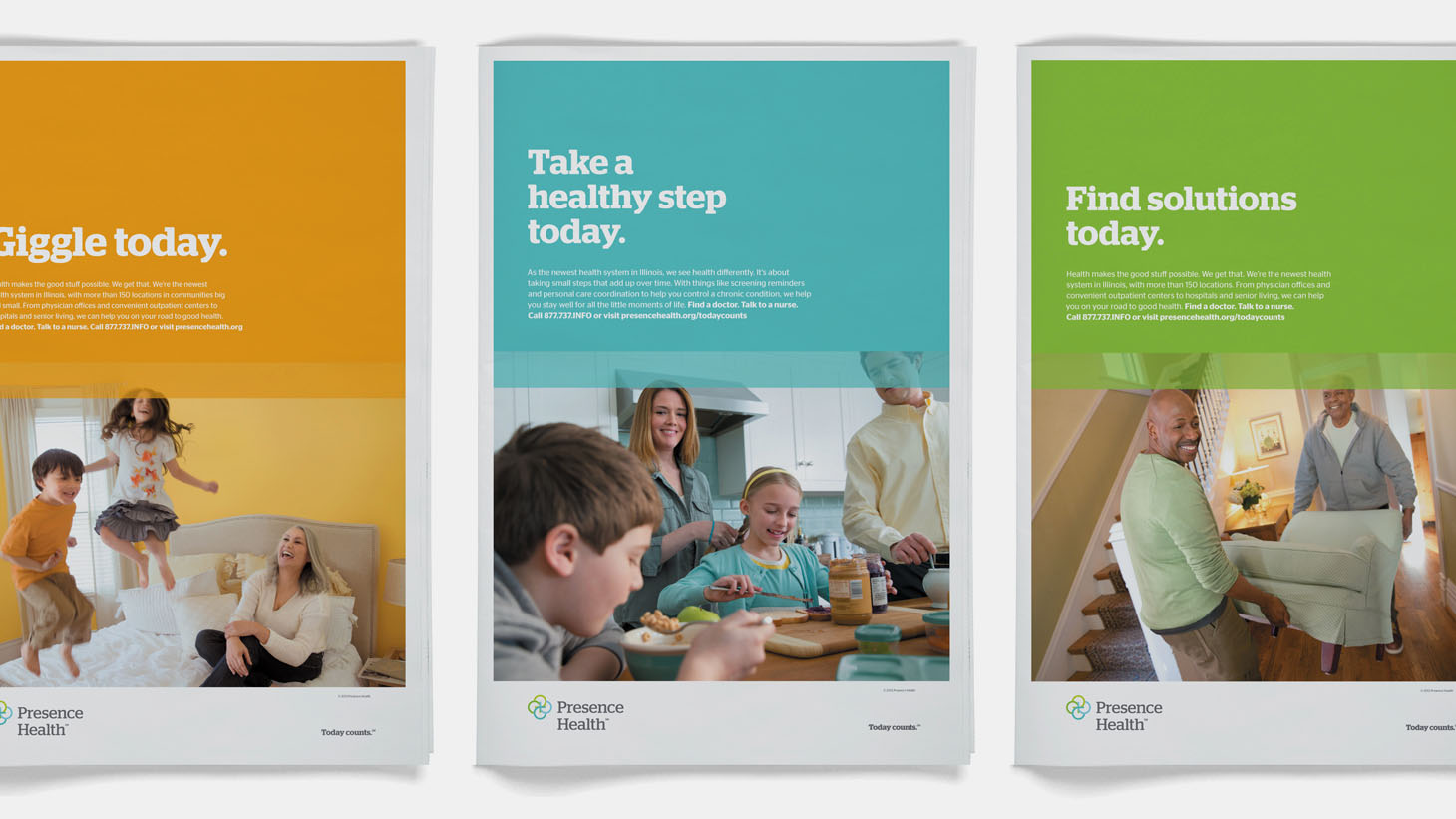 Presence Health Tabloid Ads