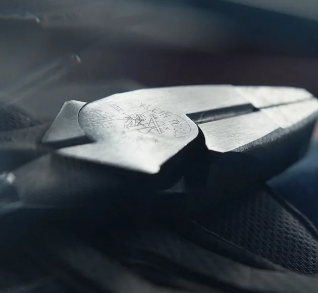 Close up shot of Klein Tools pliers