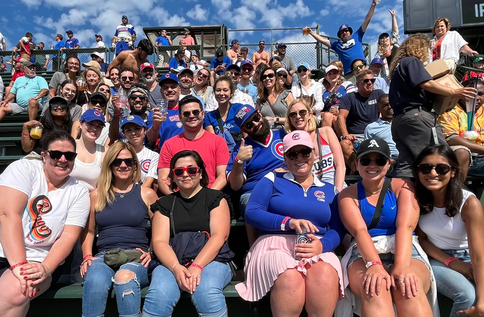 The Motion Agency at a Cubs Baseball game Summer of 2022